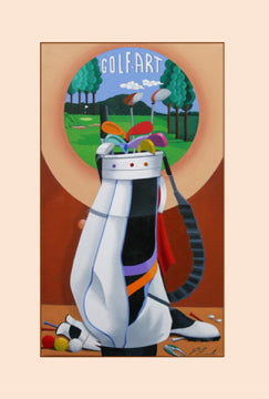 LITOGRAFIA GOLF ART collezione Pieramati 50x25