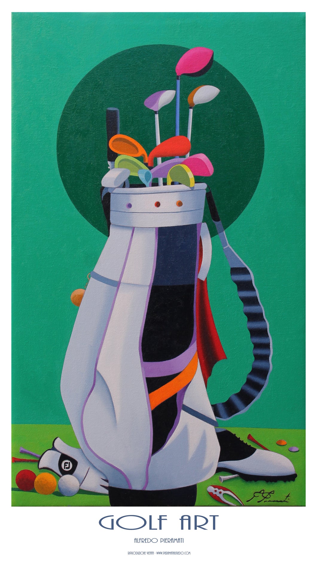 Litografia Golf Art